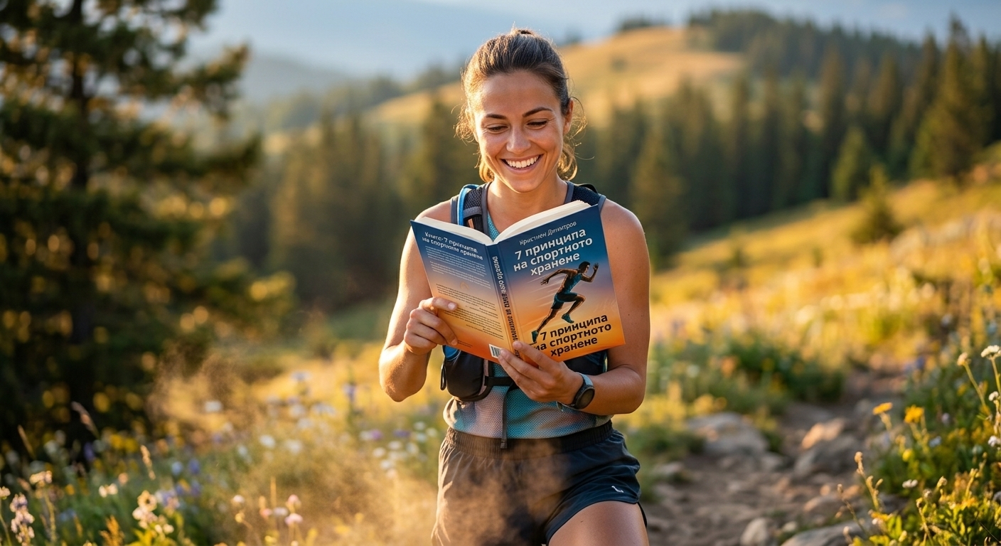 Вътрешни страници на книгата – хранене около тренировката