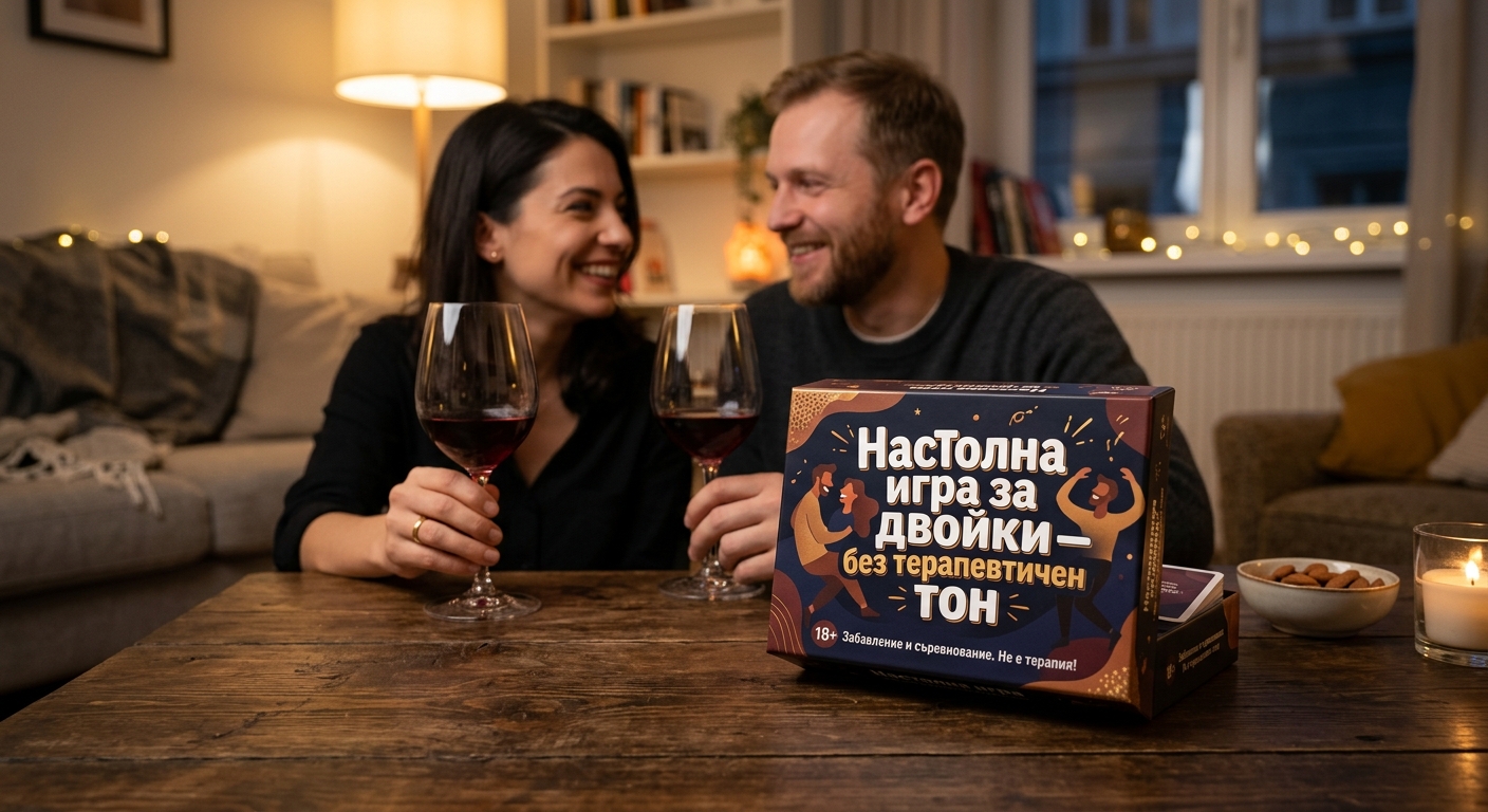 Настолна игра за двойки — кутия с карти