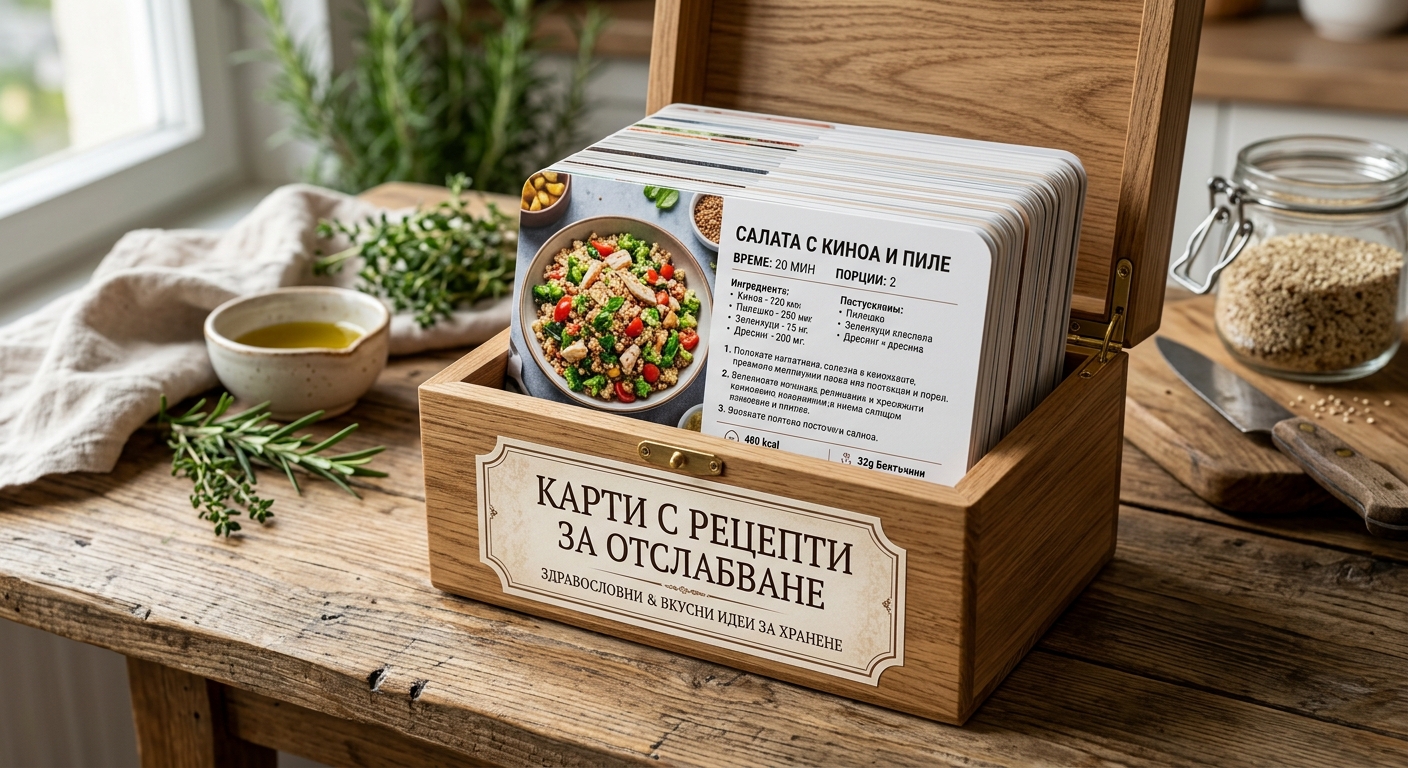 Карти с рецепти за отслабване