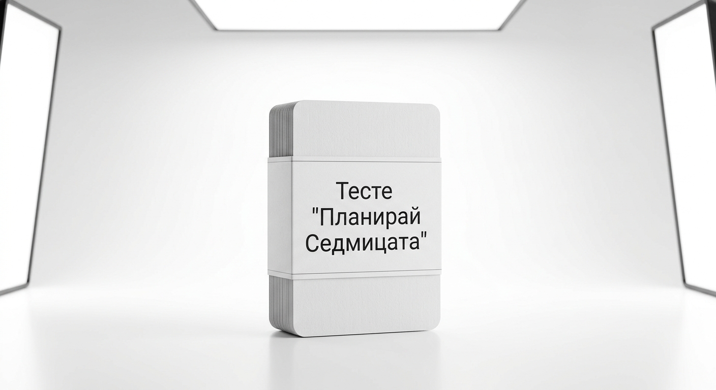 Тесте 'Планирай Седмицата'
