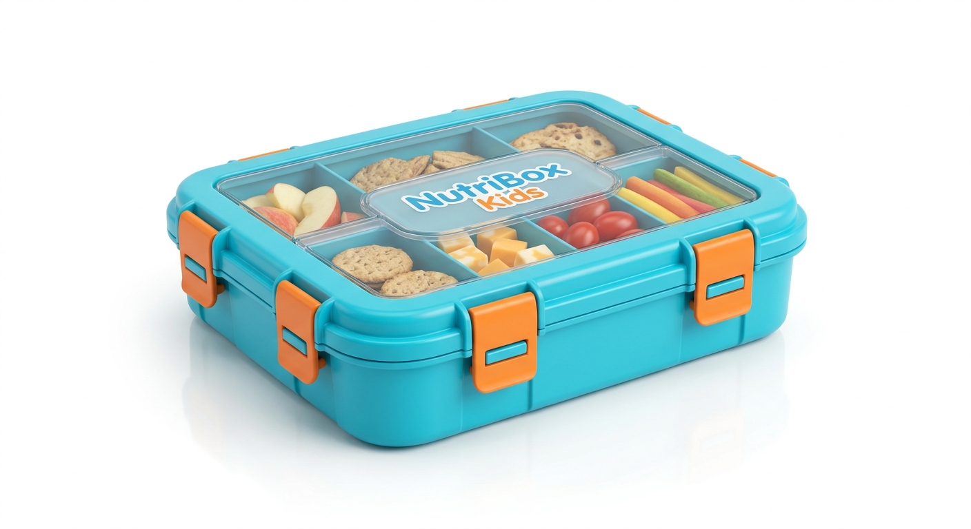 NutriBox Kids – Детски органайзер за закуски с цветно ръководство