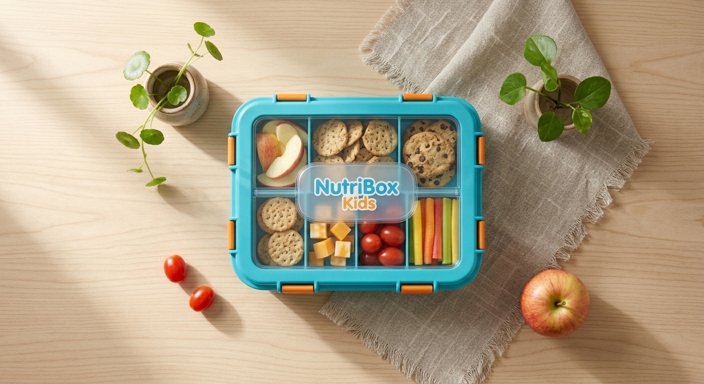 NutriBox Kids – Детски органайзер за закуски с цветно ръководство