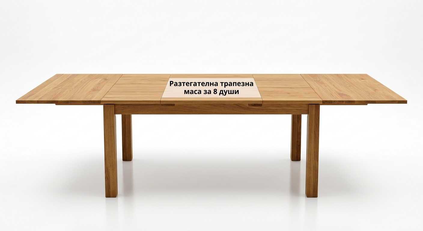 Разтегателна трапезна маса за 8 души — главна снимка