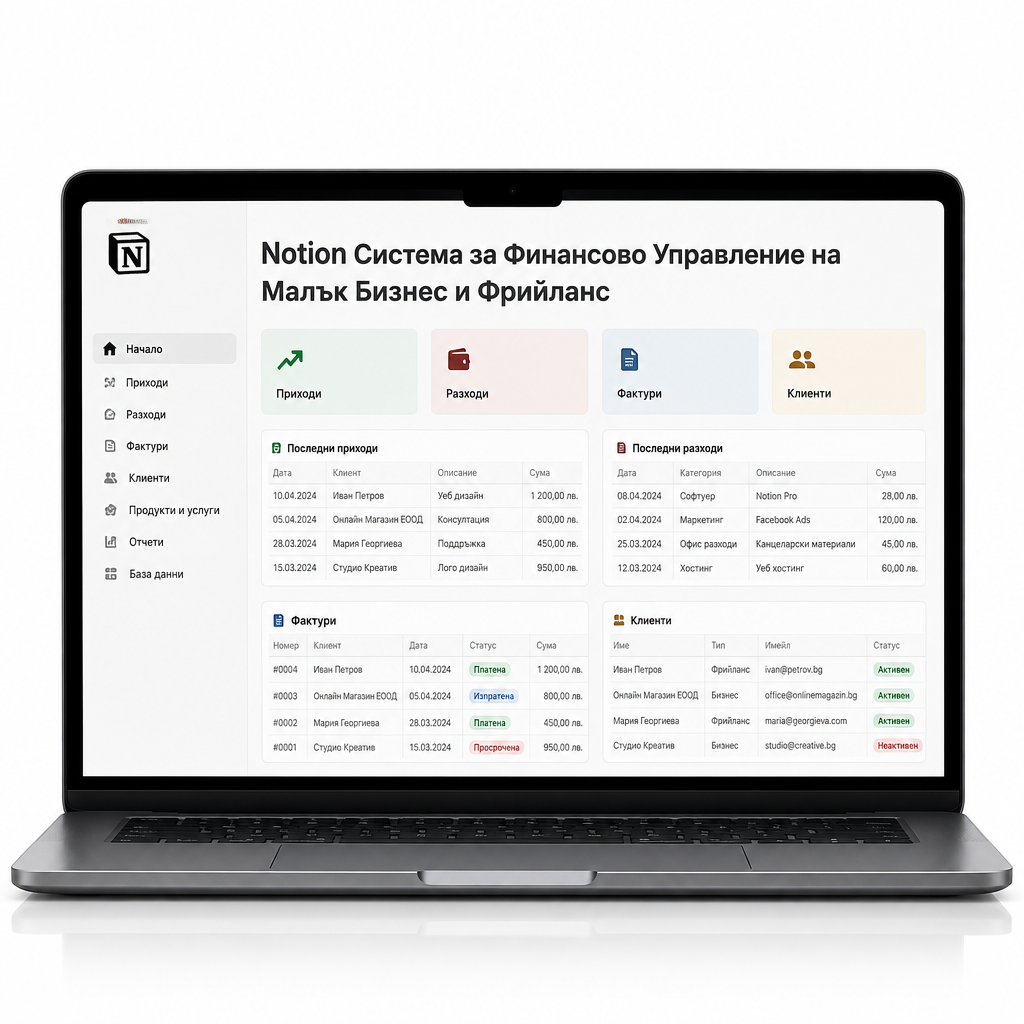 FinFlow Pro - Notion система за финанси