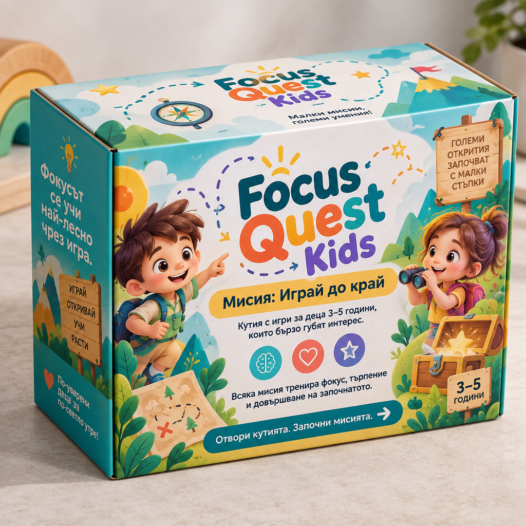 Focus Quest Kids - абонаментна кутия за концентрация