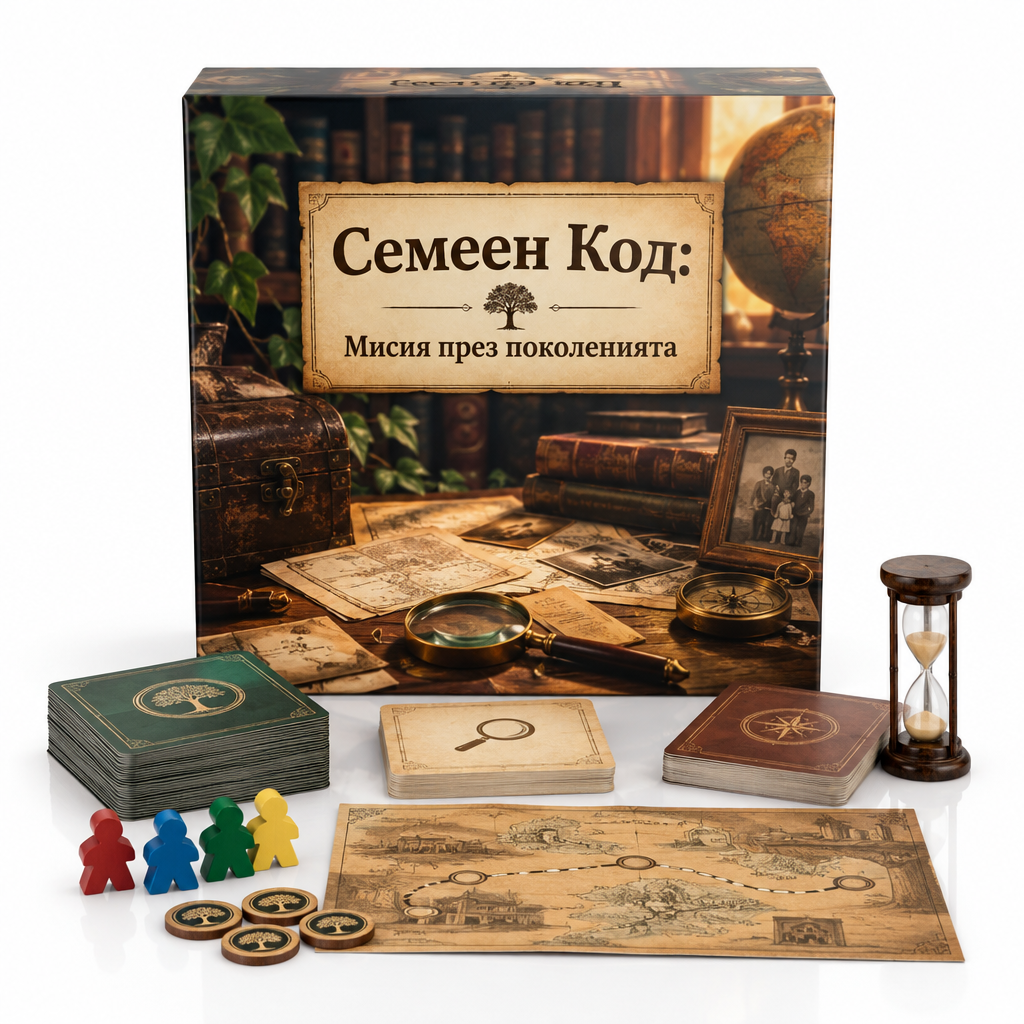 Семеен Код: Мисия през поколенията - кутия с игра