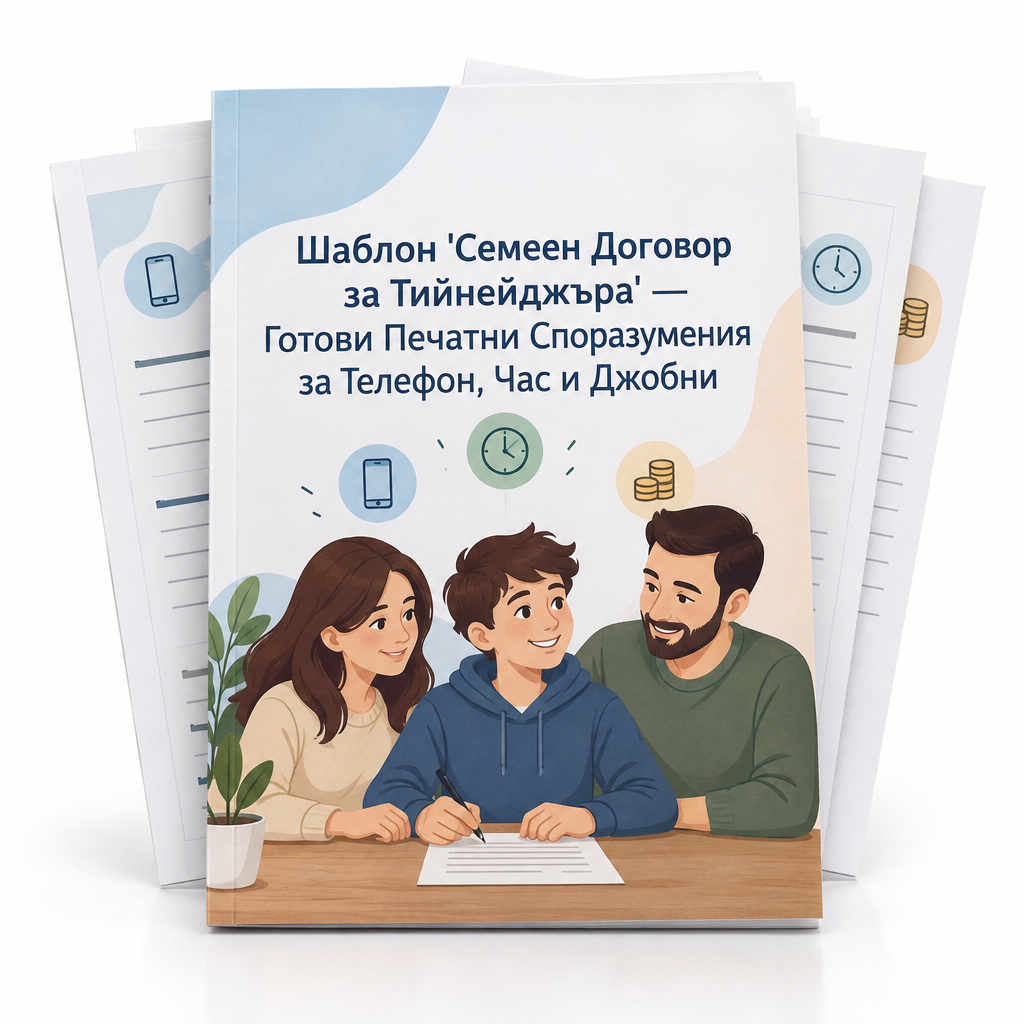 Шаблон Семеен Договор за Тийнейджъра
