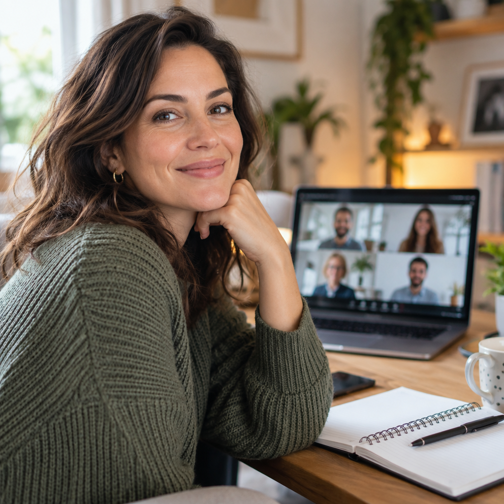 Топла групова видео среща на месечните живи Zoom срещи