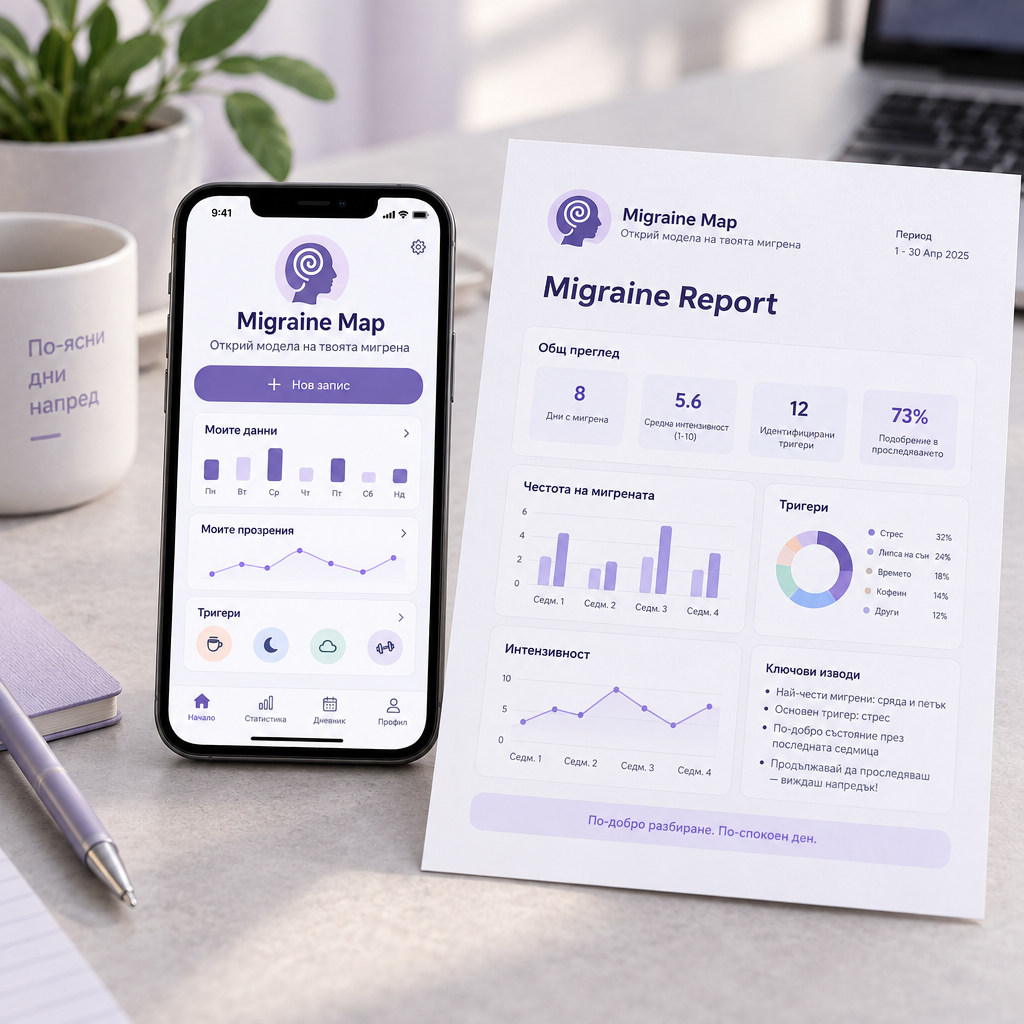 Migraine Map — визуално обобщение на модели