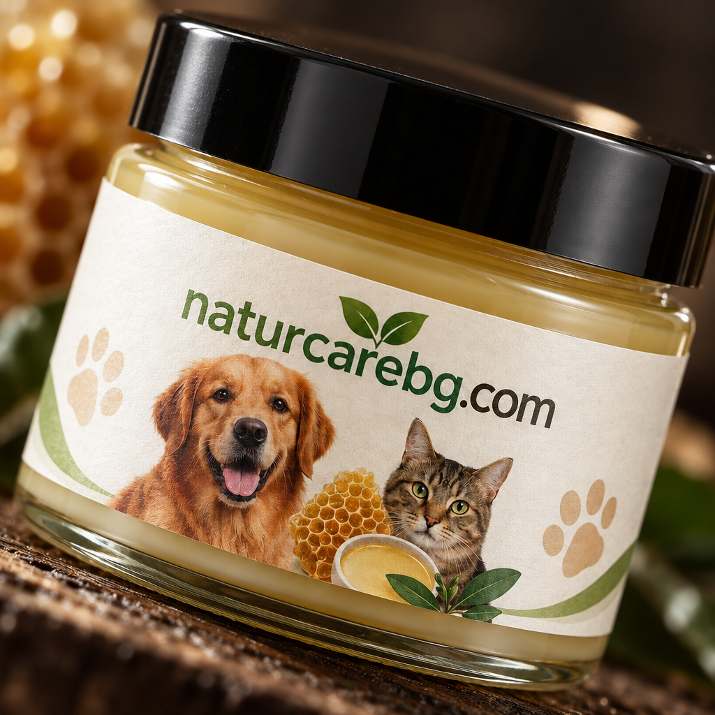 Съставки на крема за лапи naturcarebg.com с пчелен прополис