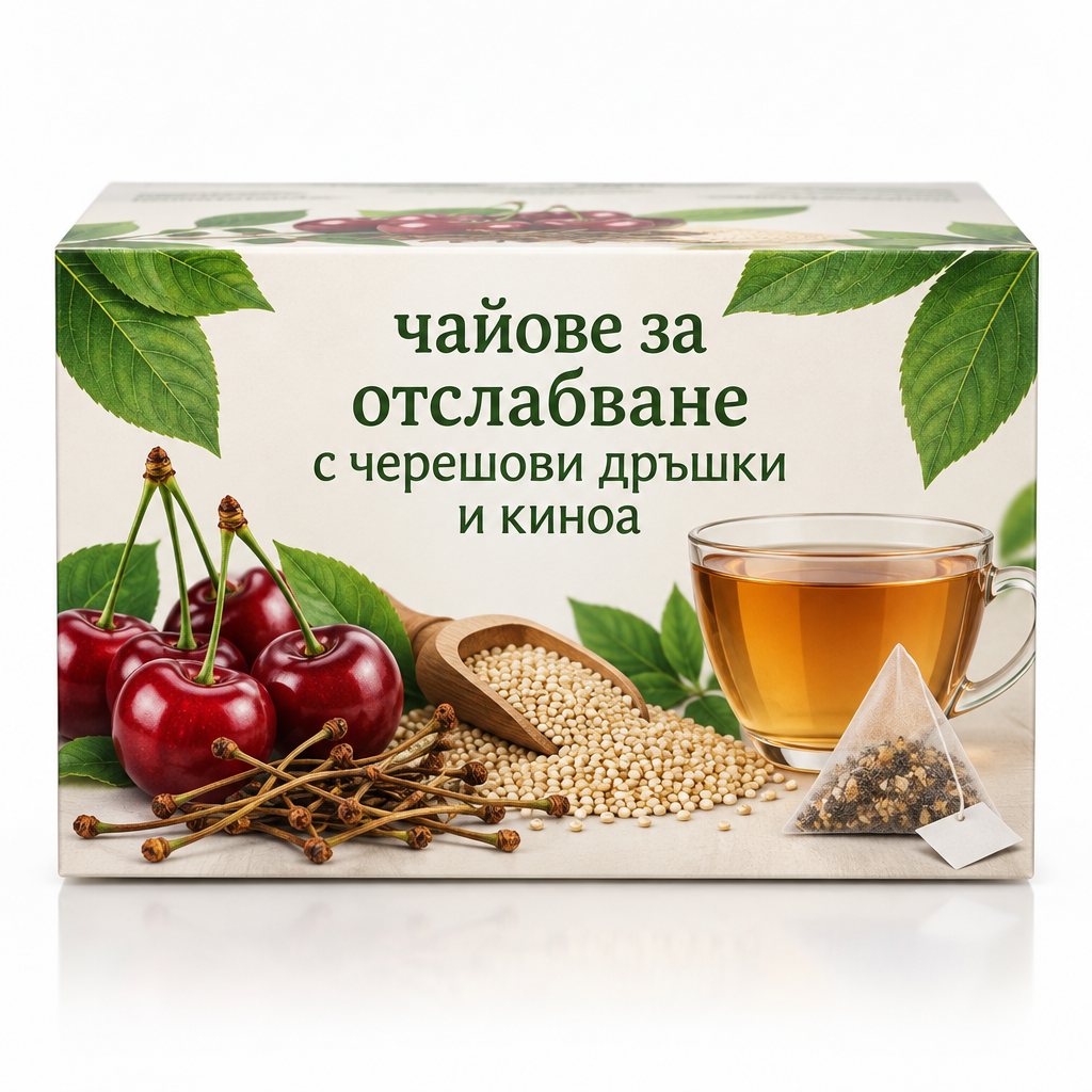 CherryKinoa Slim чай за отслабване с черешови дръжки и киноа