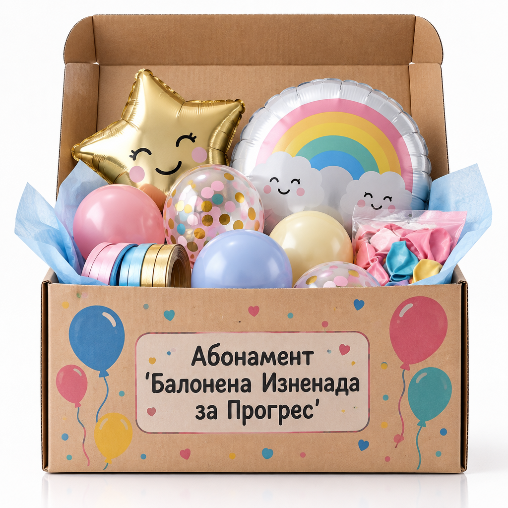 Балонена изненада за прогрес — абонаментна кутия