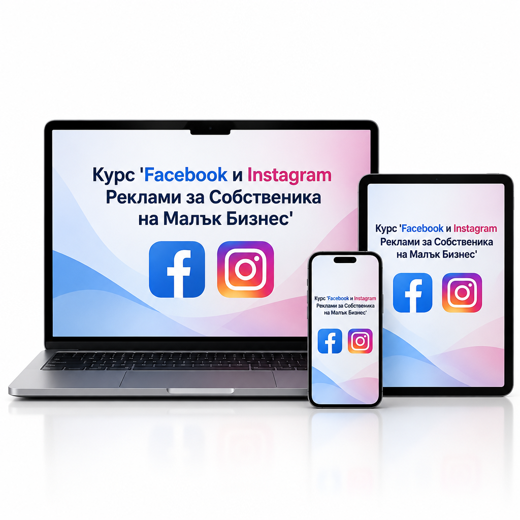 Курс Facebook и Instagram Реклами за Собственика на Малък Бизнес — съдържание