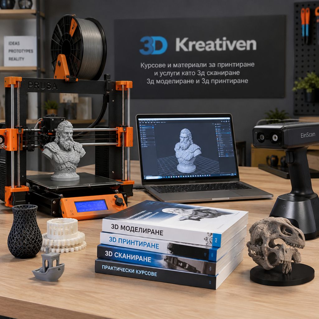 3D Kreativen - курсове и материали за 3Д принтиране
