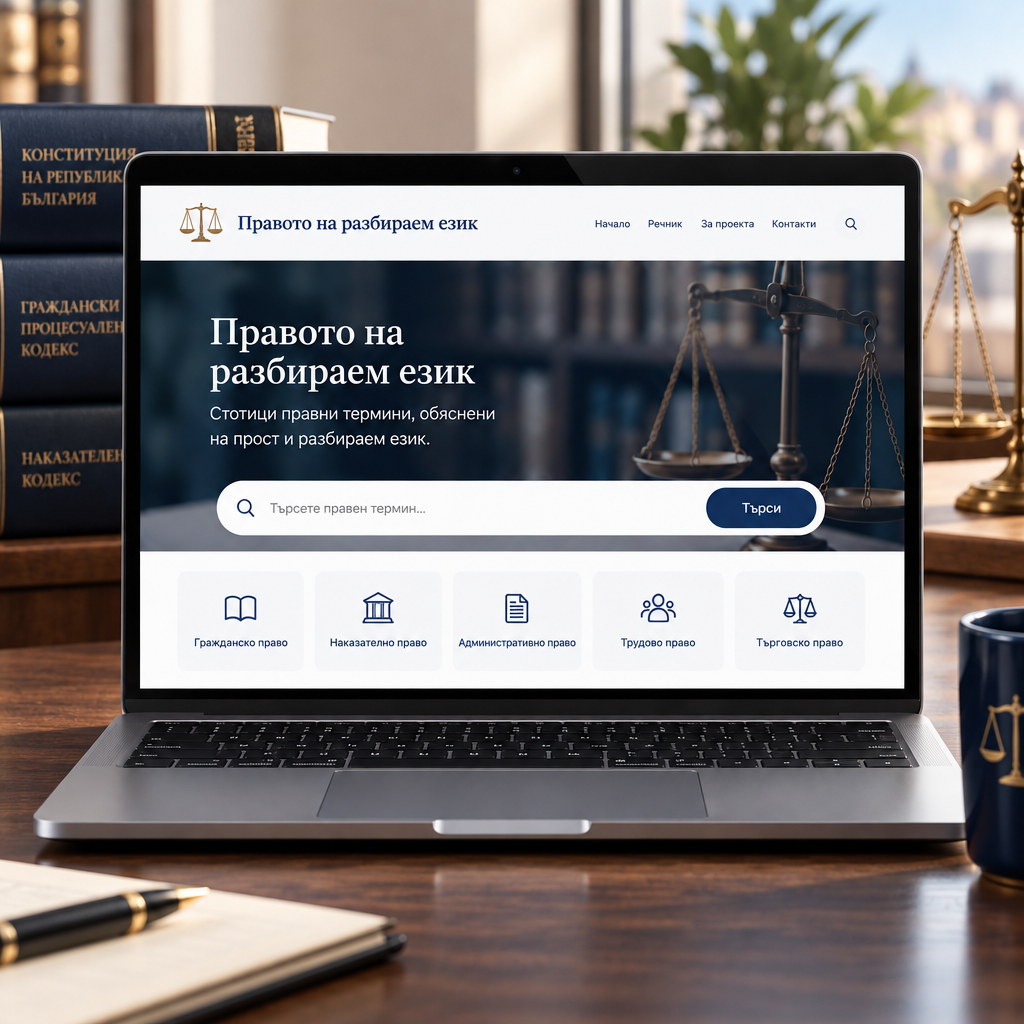 Правото на разбираем език – търсачка и организация на термини