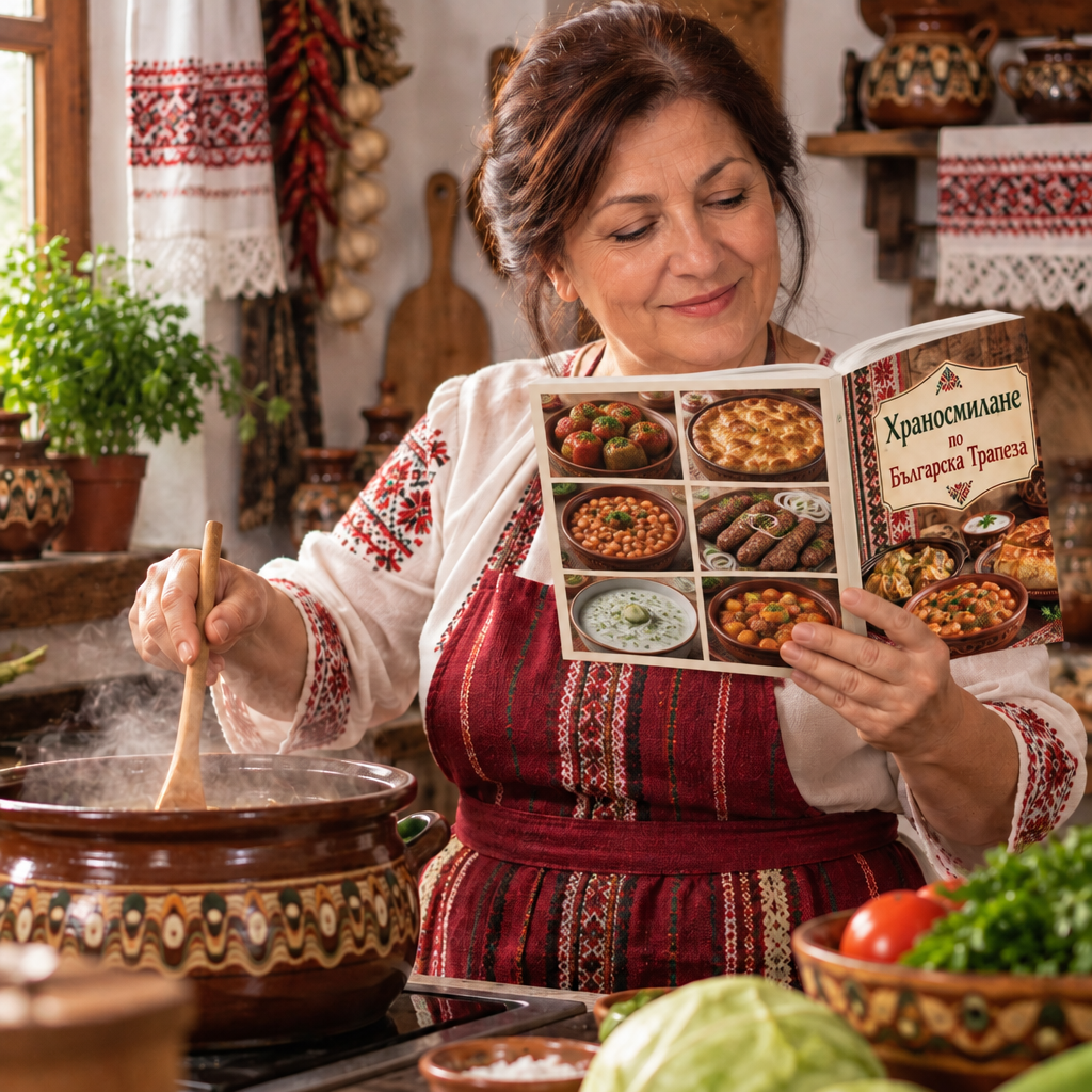 Вътрешна страница на книгата Храносмилане по Българска Трапеза