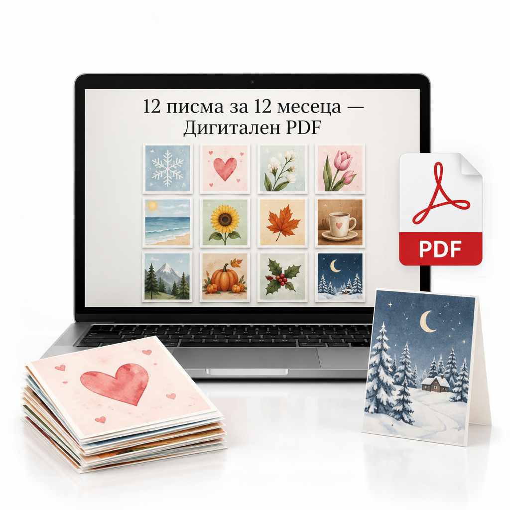 12 писма за 12 месеца - дигитален PDF подарък