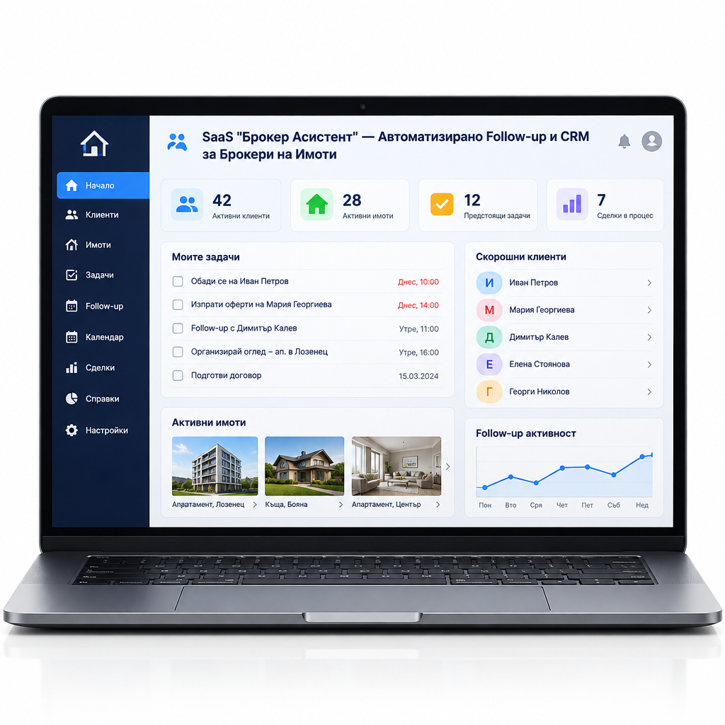 PropertyFlow Pro — табло за управление на клиенти