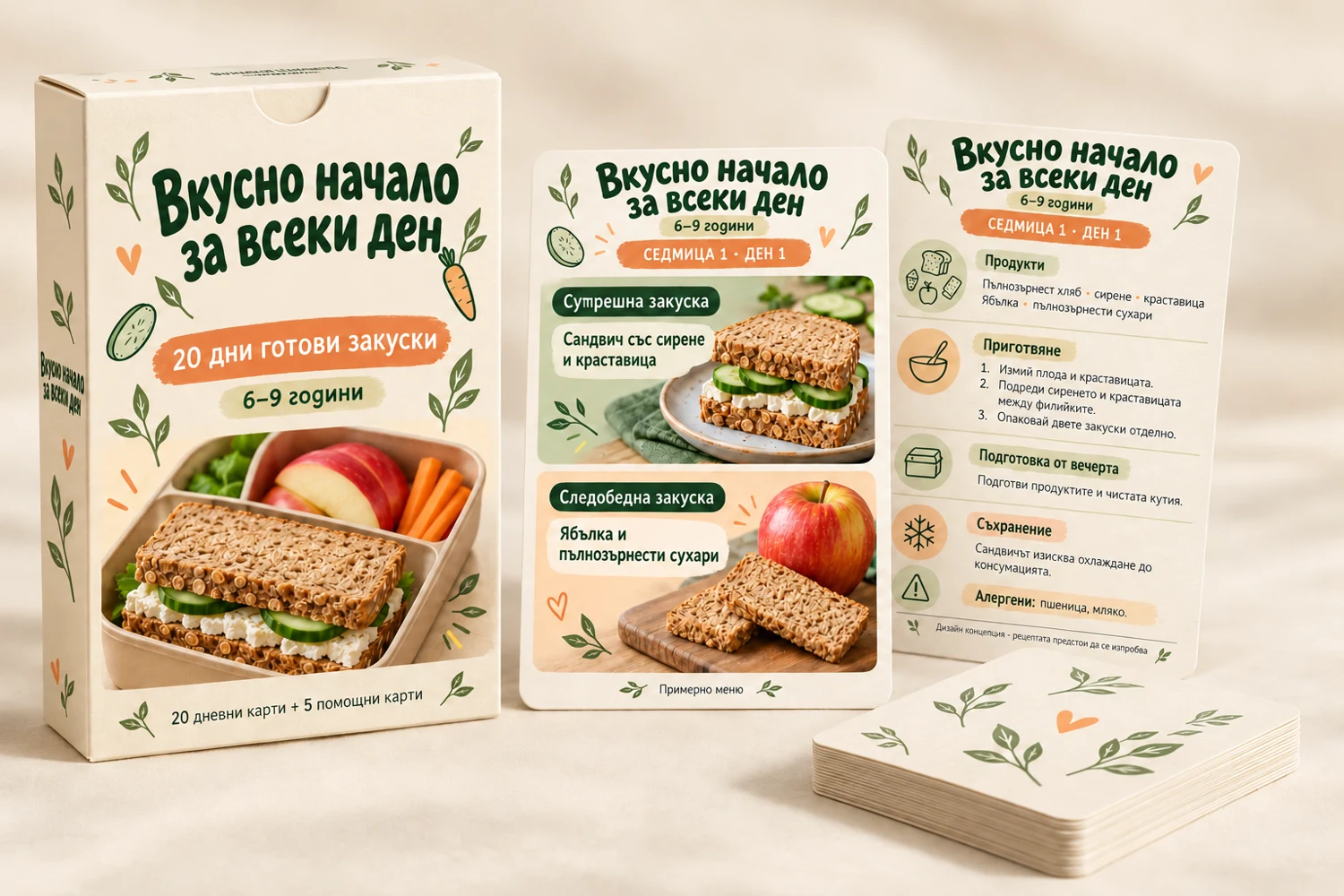 Мокъп на кутията и комплекта карти