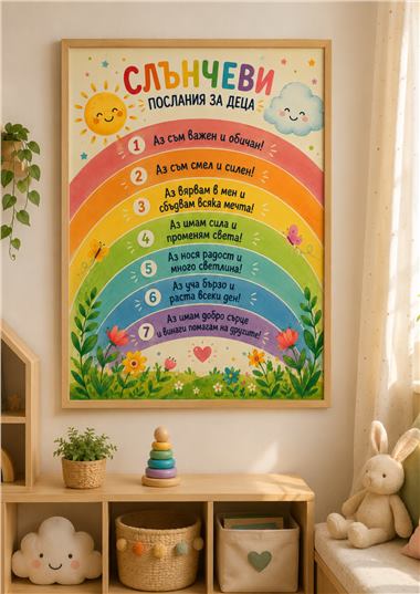 Постер Слънчеви послания за деца