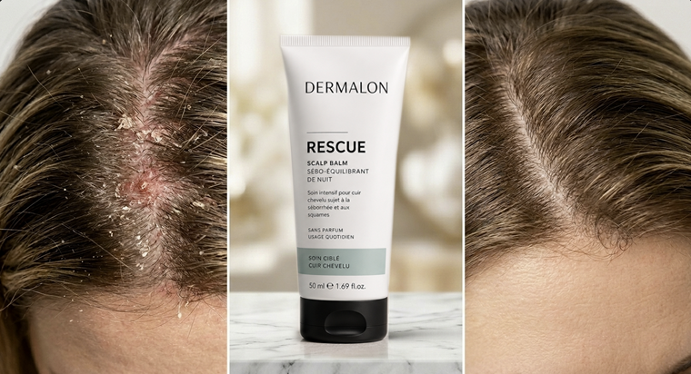 Dermalon Rescue приложение върху скалп
