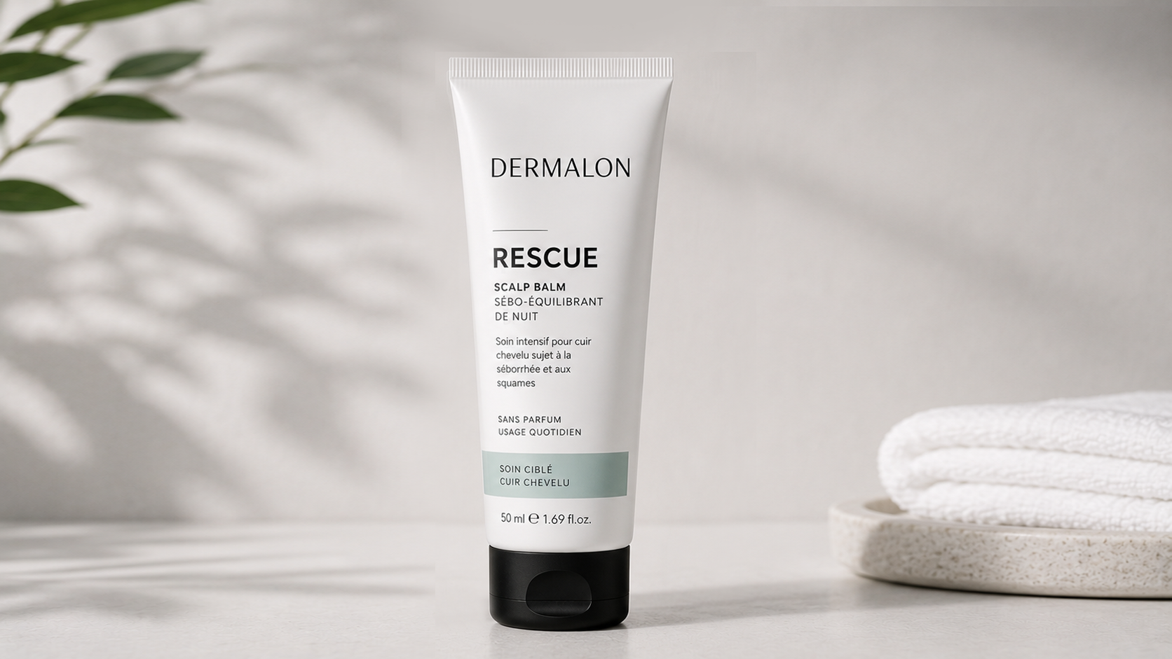 Dermalon Rescue нощен терапевтичен балсам за себореен скалп