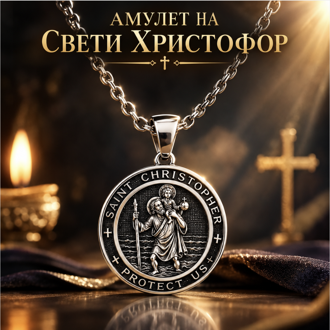 Амулет Свети Христофор – символ на Божията закрила