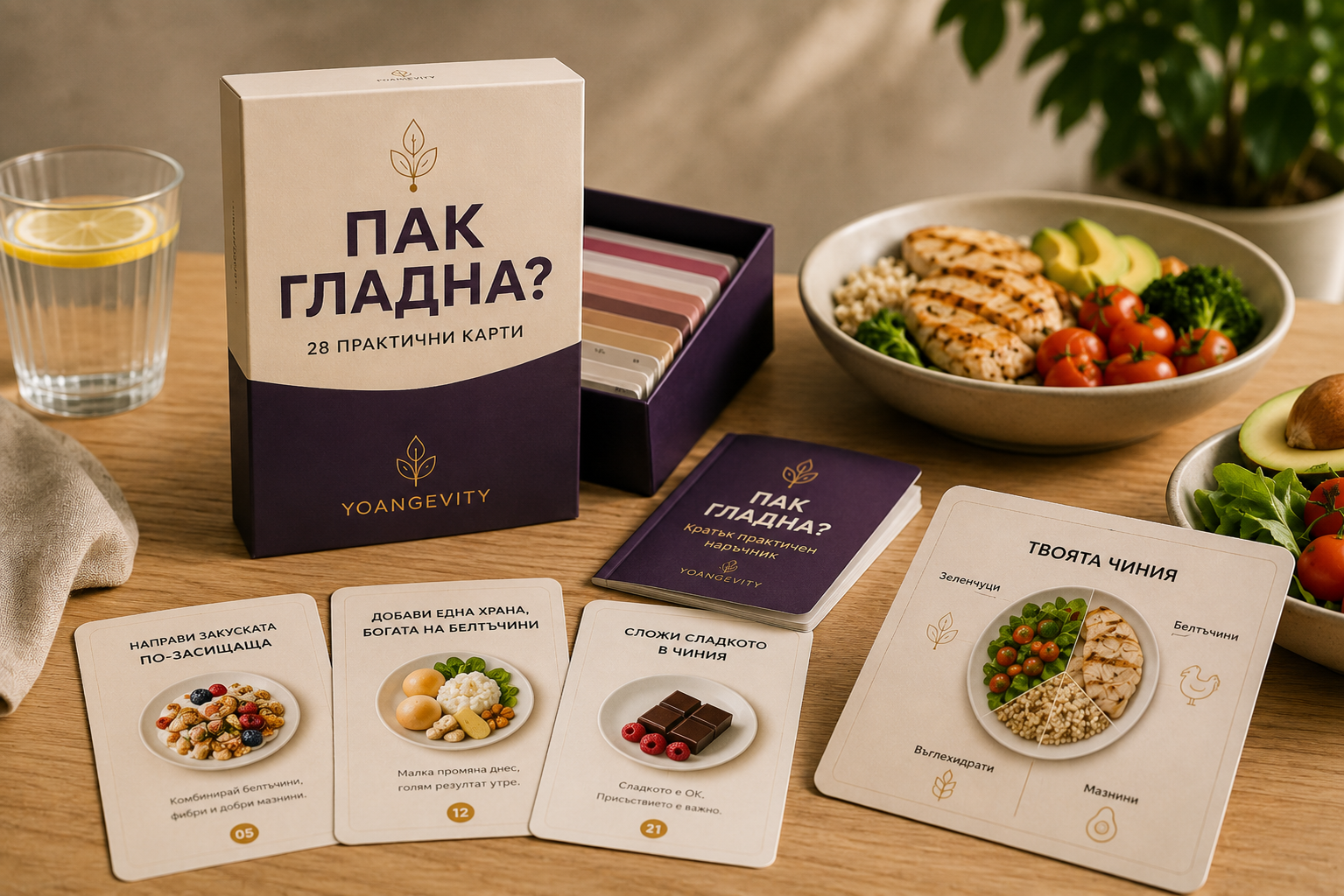 Всички компоненти на Сита. Точка. — кутия, 28 карти, наръчник и помощна карта
