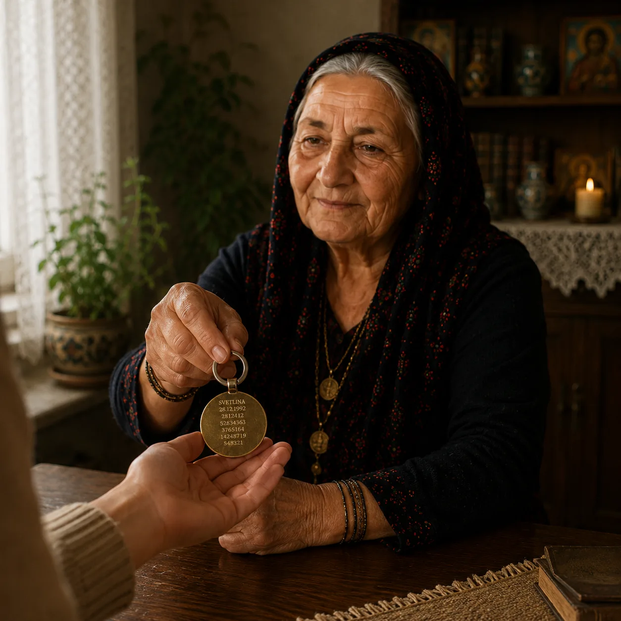 Гравирана плочка с Дървото на живота