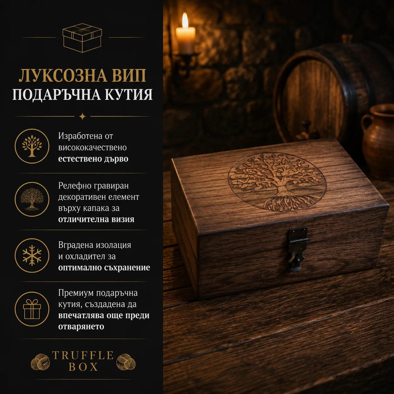 VIP Дървена Кутия – изглед 3