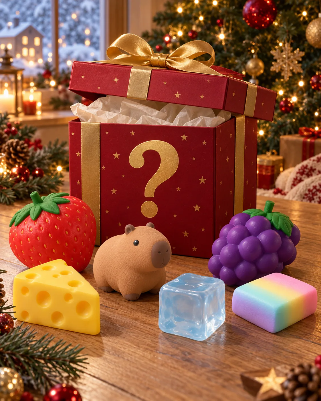Съдържание на Mystery box Squishy